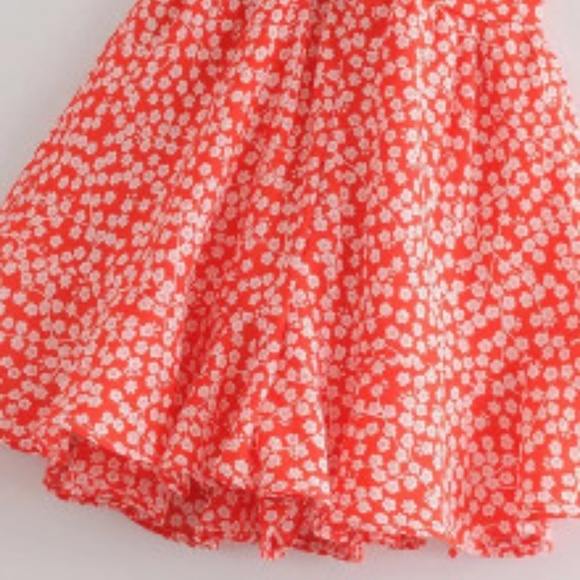 Calico Print Ruffle Romper - Picture 2 of 3